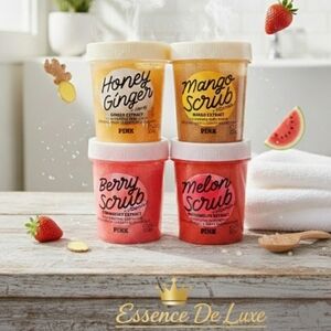 PINK Victoria's Secret 4 Exfoliating Scrub Collection